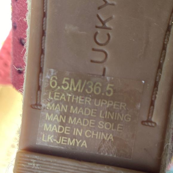 Lucky Brand Women's Pink/ Coral Espadrille Wedges - Picture 11 of 11